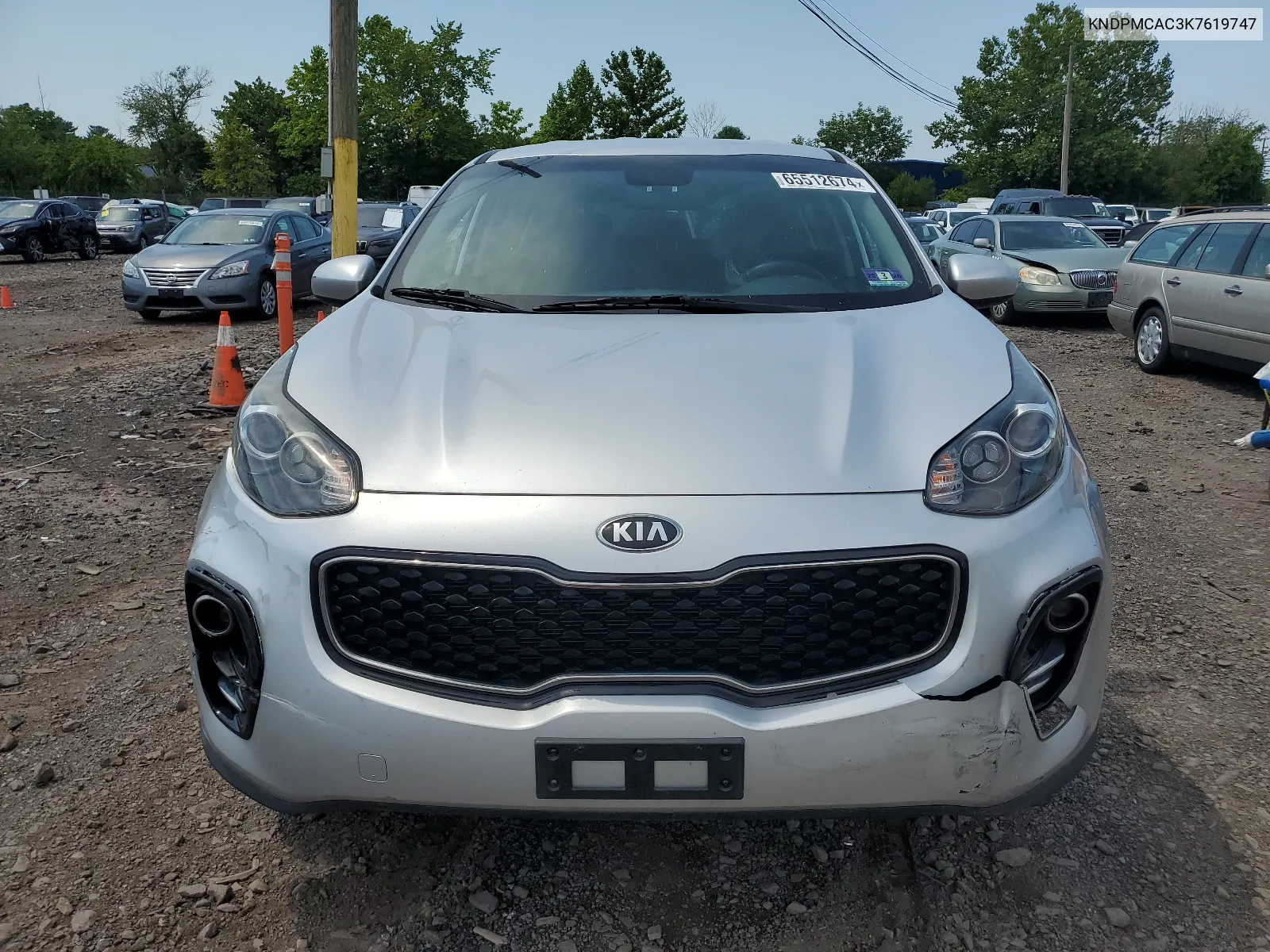 2019 Kia Sportage Lx VIN: KNDPMCAC3K7619747 Lot: 65512674