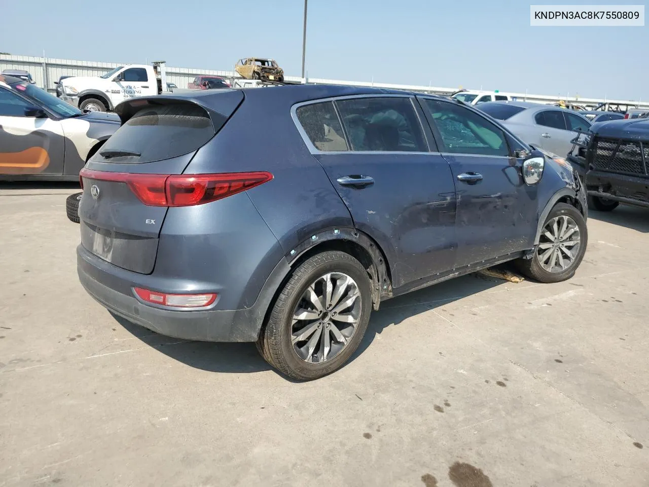 2019 Kia Sportage Ex VIN: KNDPN3AC8K7550809 Lot: 65843834