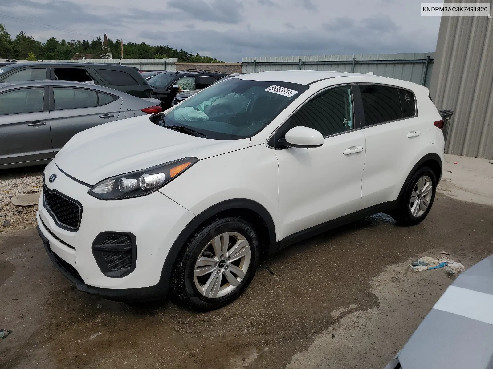 2019 Kia Sportage Lx VIN: KNDPM3AC3K7491820 Lot: 65983414