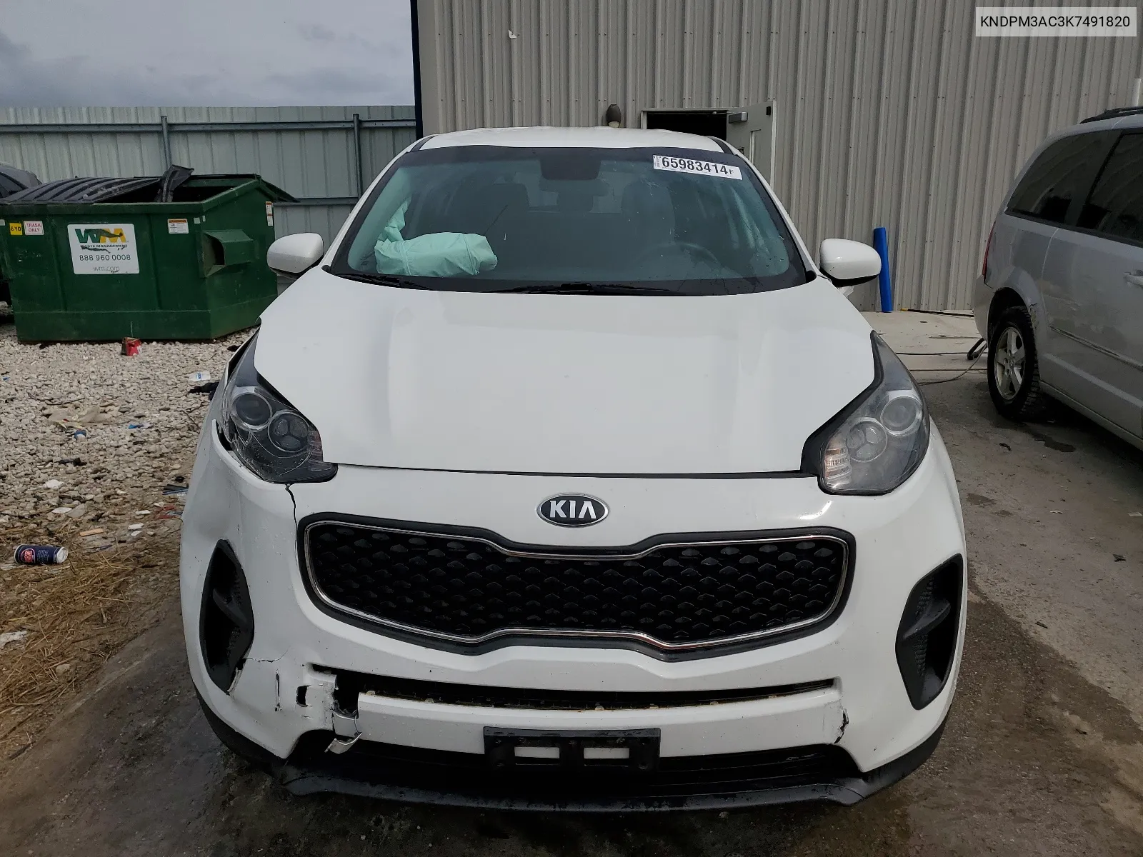 KNDPM3AC3K7491820 2019 Kia Sportage Lx