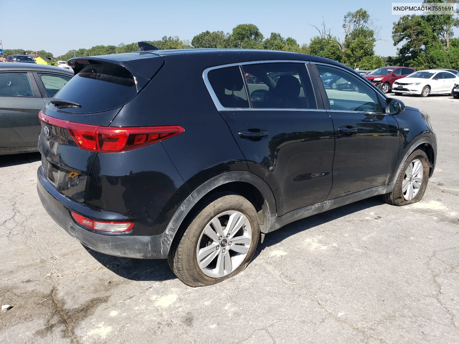 2019 Kia Sportage Lx VIN: KNDPMCAC1K7551691 Lot: 67565184