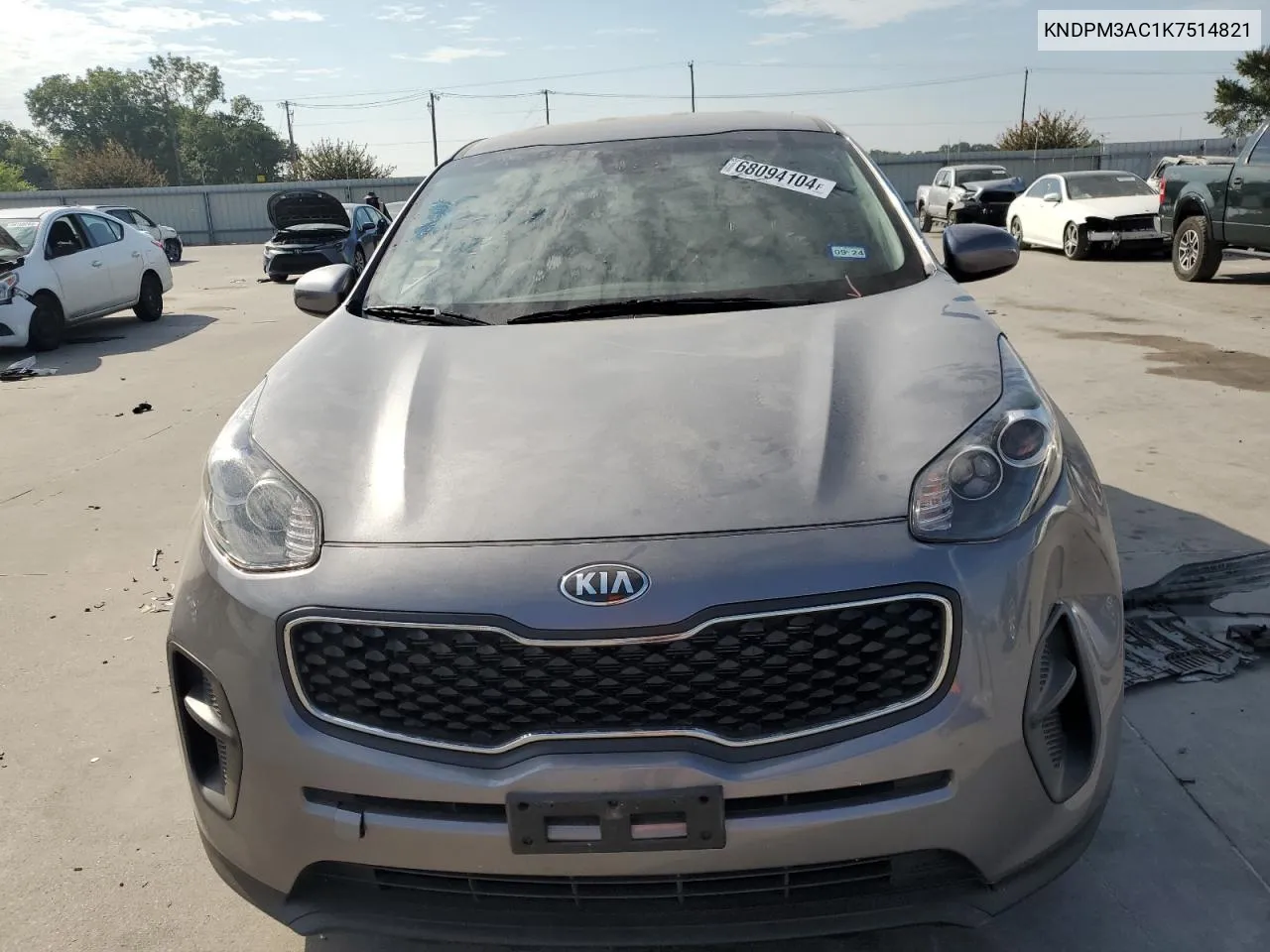 2019 Kia Sportage Lx VIN: KNDPM3AC1K7514821 Lot: 68094104