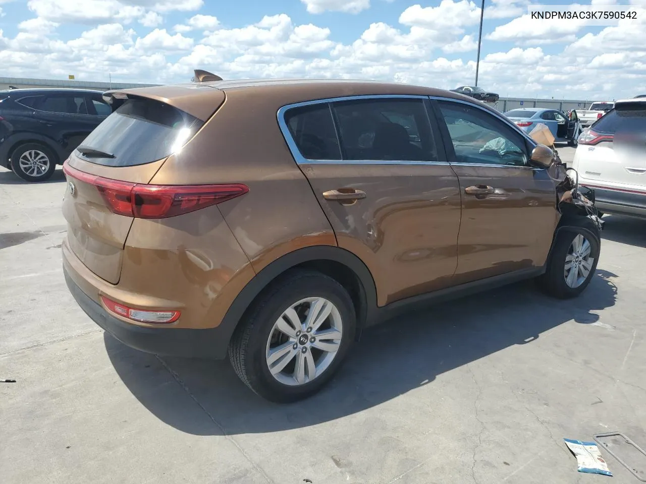 2019 Kia Sportage Lx VIN: KNDPM3AC3K7590542 Lot: 68443084