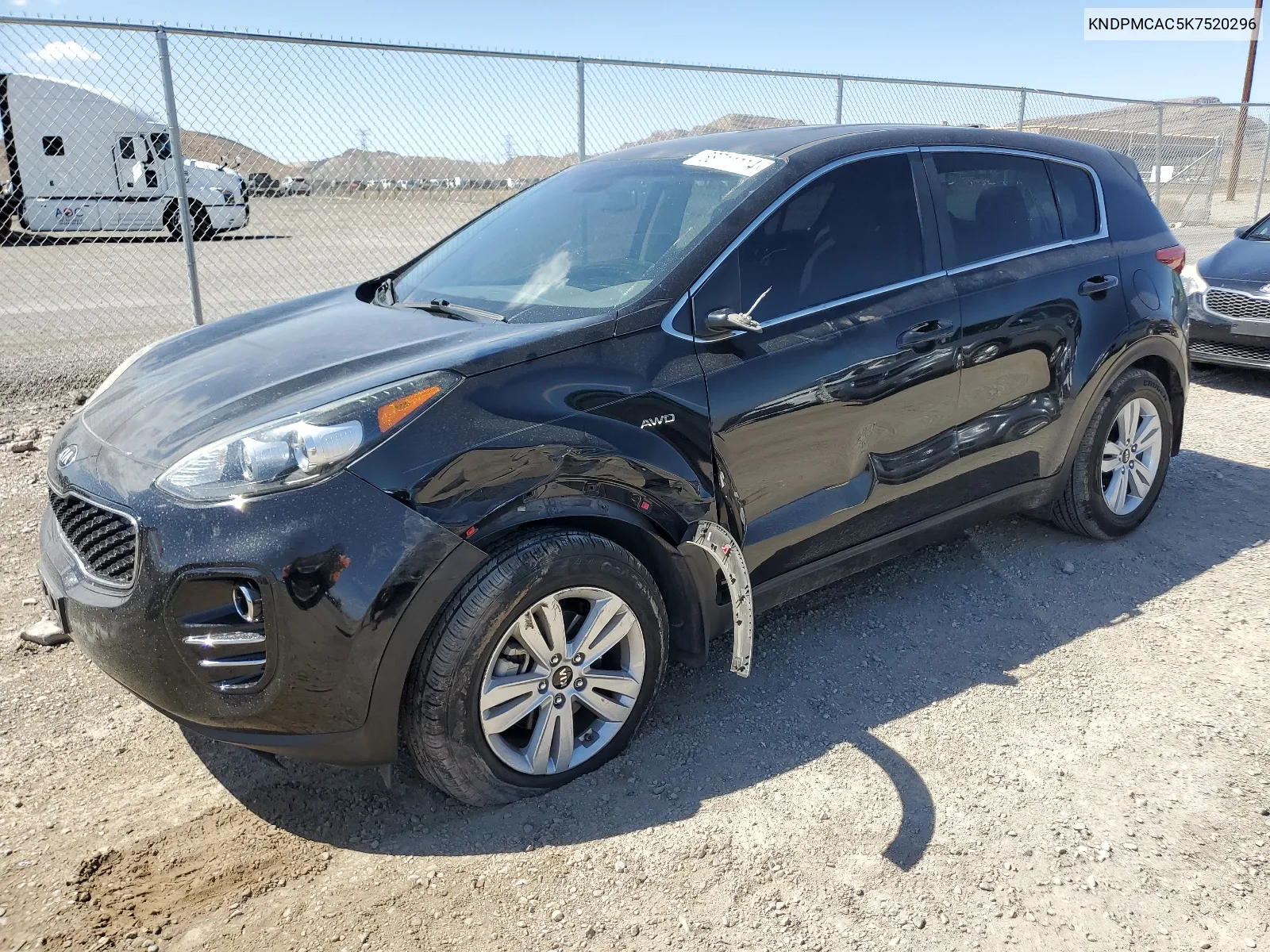 2019 Kia Sportage Lx VIN: KNDPMCAC5K7520296 Lot: 68711114