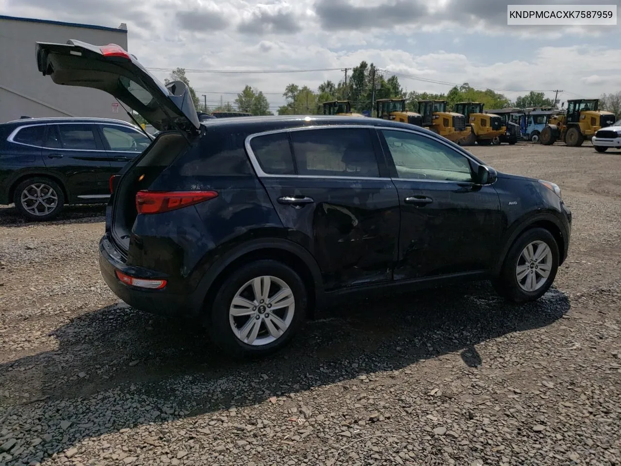 2019 Kia Sportage Lx VIN: KNDPMCACXK7587959 Lot: 69285304