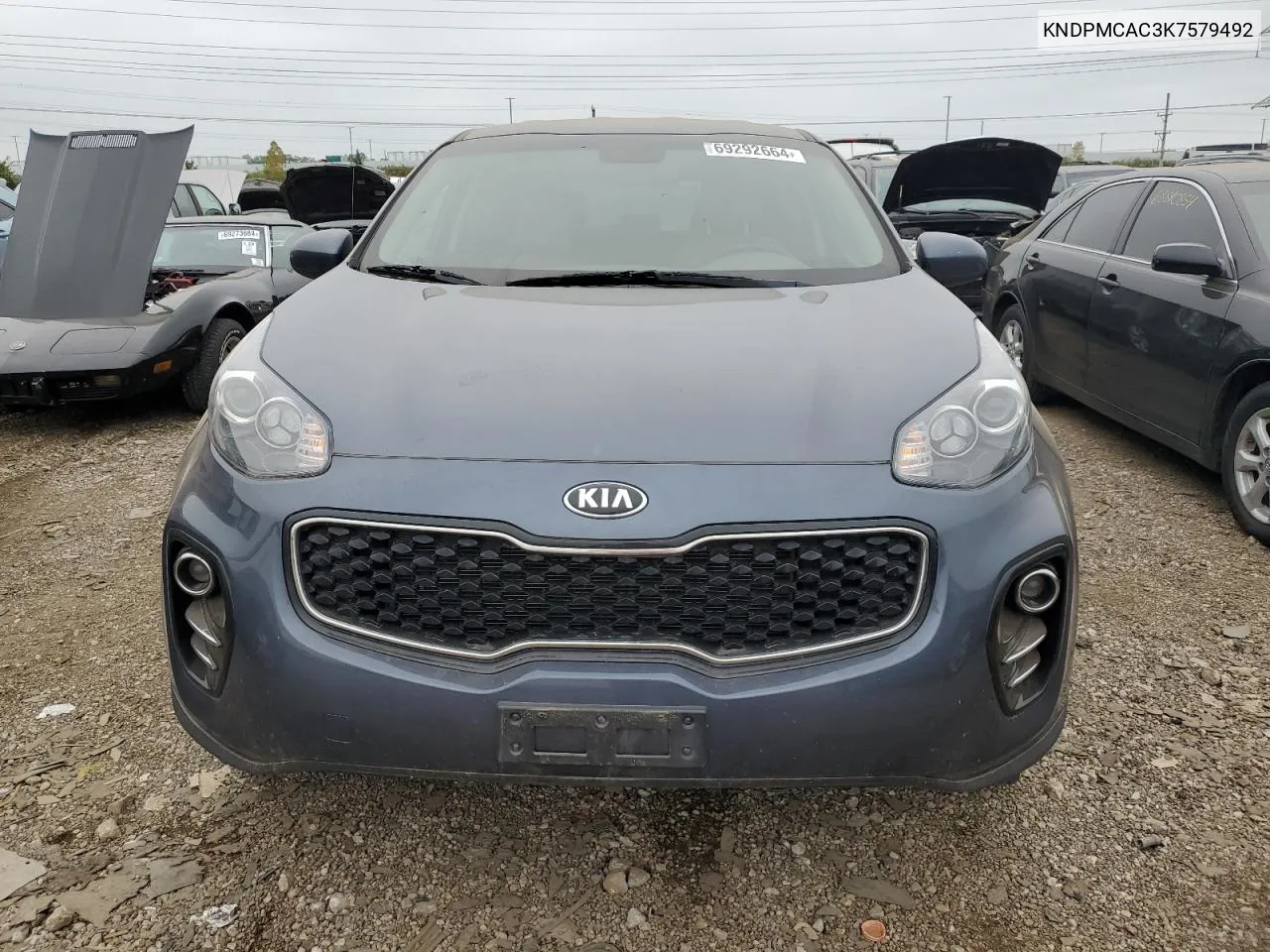 2019 Kia Sportage Lx VIN: KNDPMCAC3K7579492 Lot: 69292664