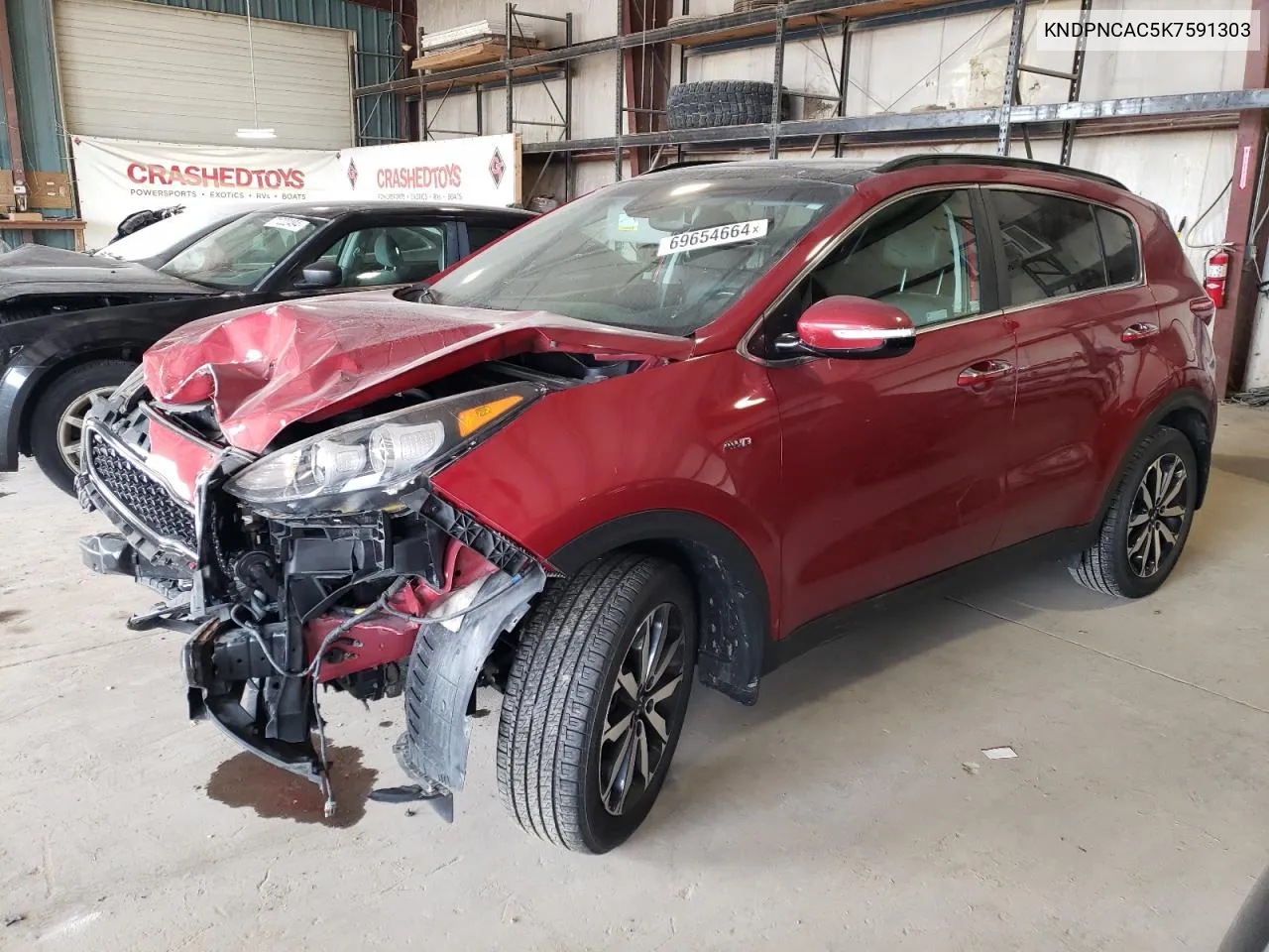 2019 Kia Sportage Ex VIN: KNDPNCAC5K7591303 Lot: 69654664