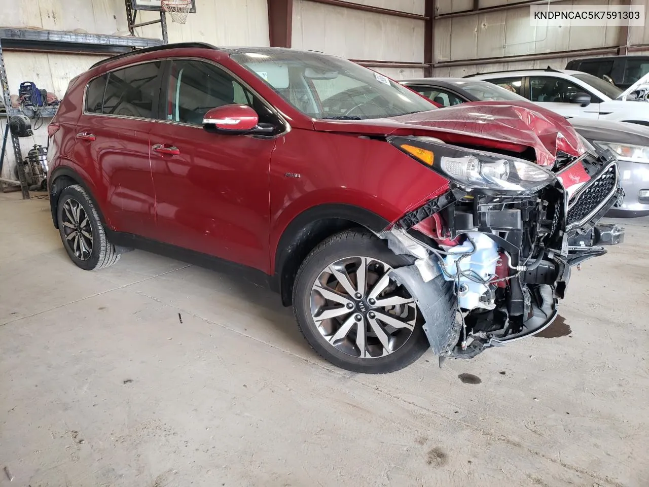 2019 Kia Sportage Ex VIN: KNDPNCAC5K7591303 Lot: 69654664