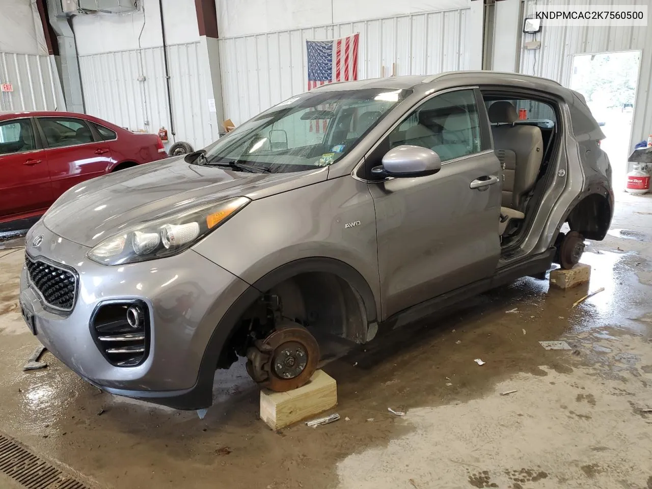 2019 Kia Sportage Lx VIN: KNDPMCAC2K7560500 Lot: 69656924