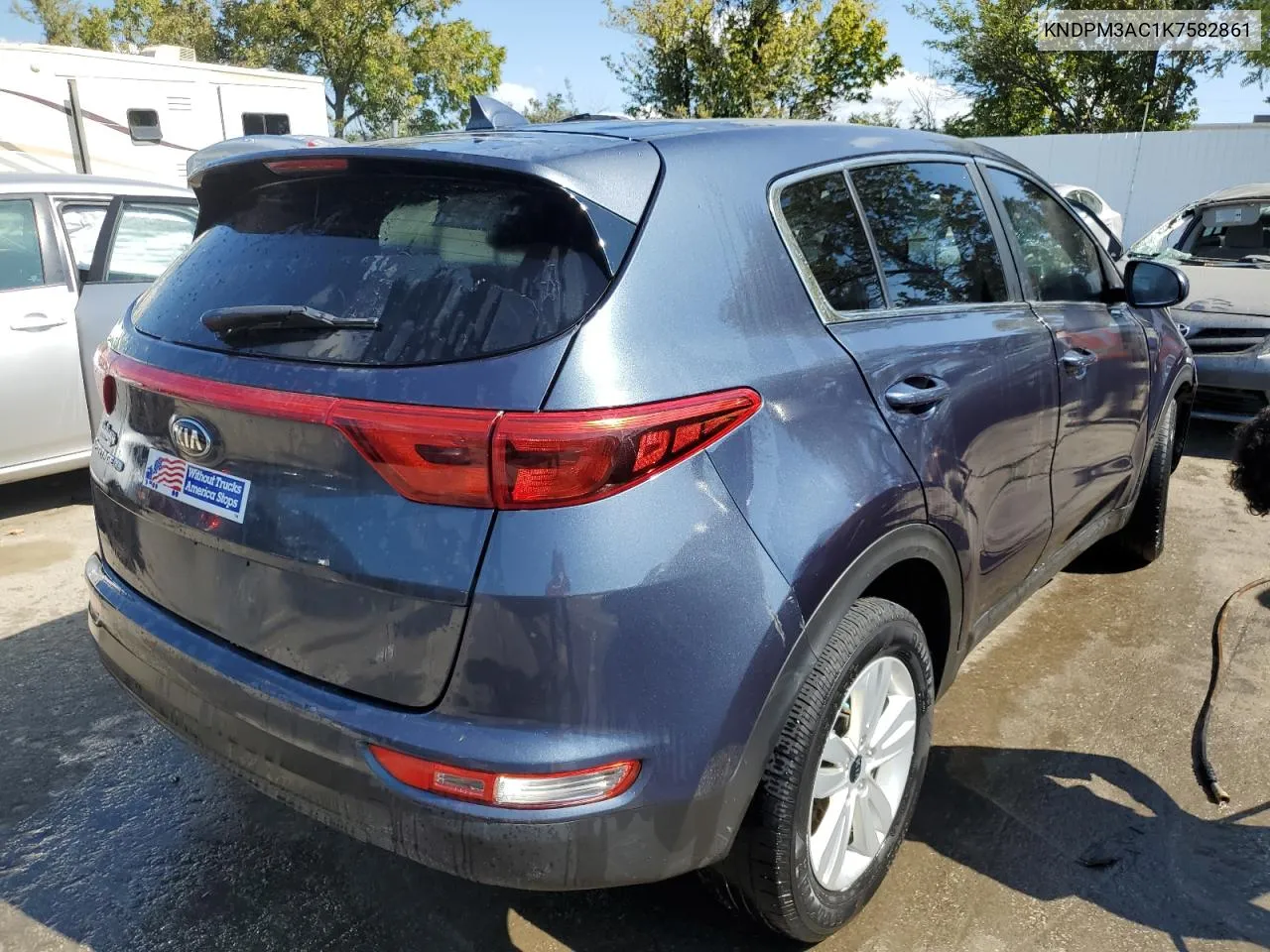 2019 Kia Sportage Lx VIN: KNDPM3AC1K7582861 Lot: 70052034