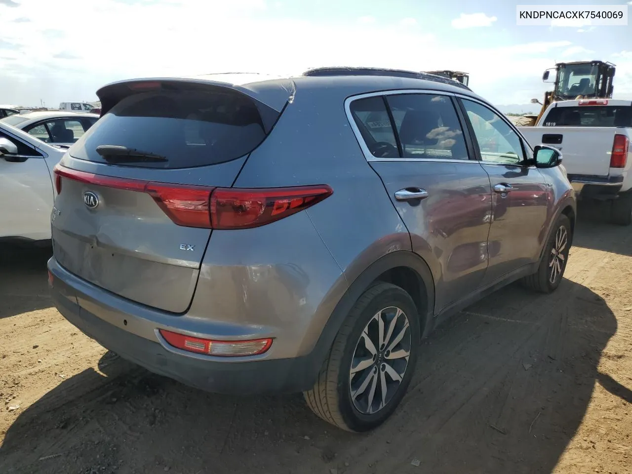 2019 Kia Sportage Ex VIN: KNDPNCACXK7540069 Lot: 70069264