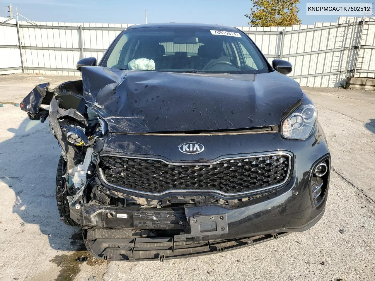 KNDPMCAC1K7602512 2019 Kia Sportage Lx