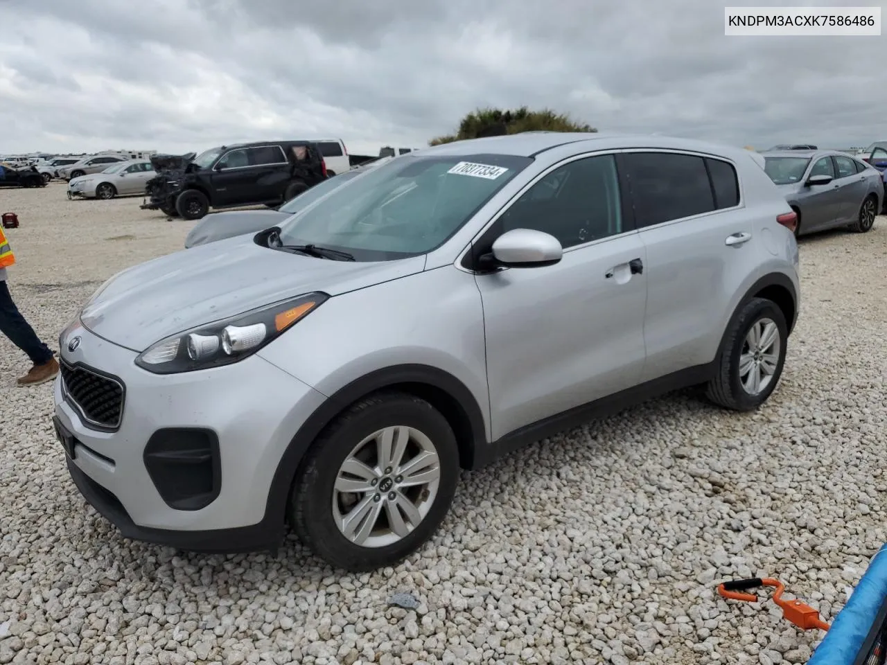 KNDPM3ACXK7586486 2019 Kia Sportage Lx