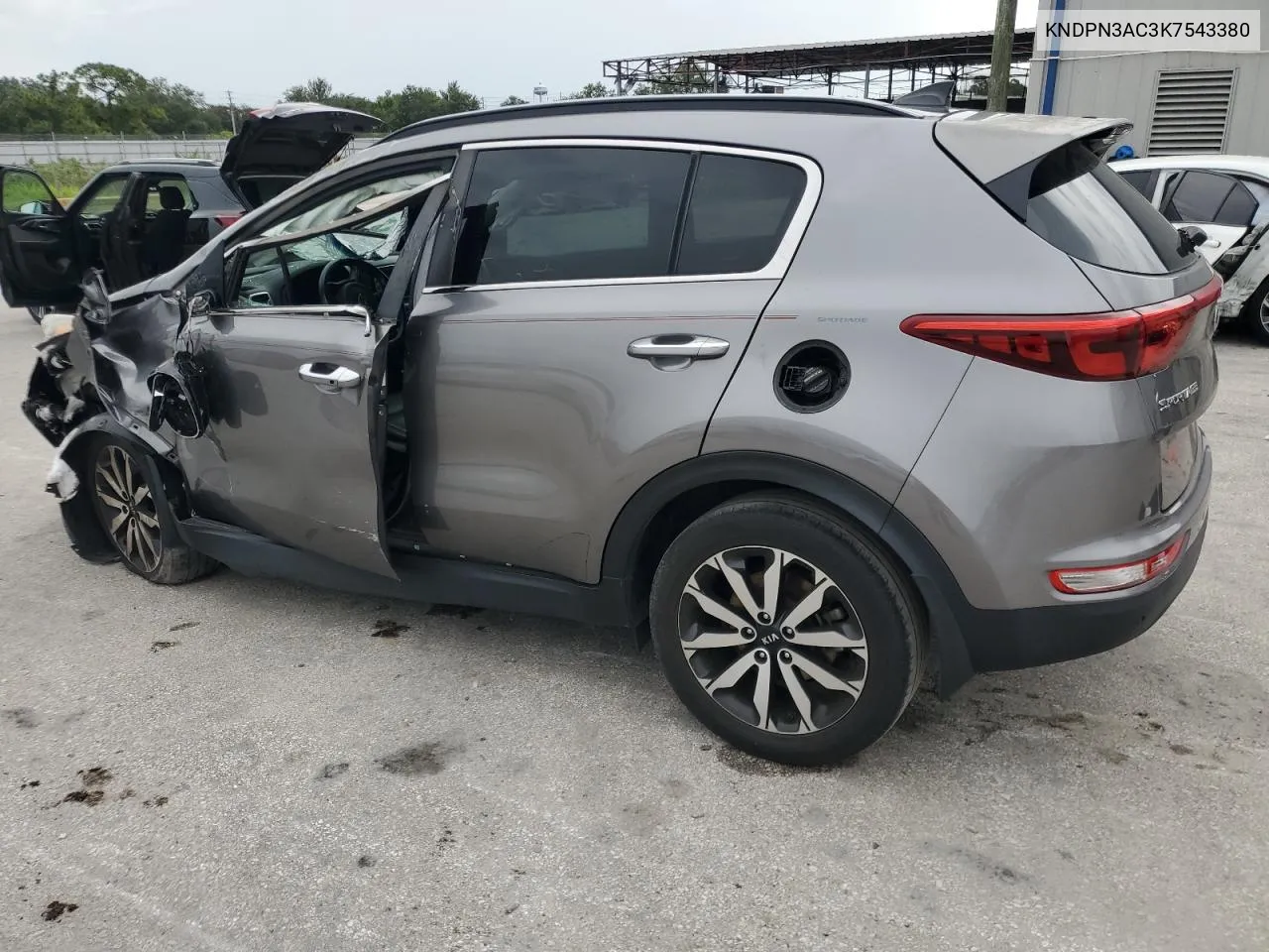 2019 Kia Sportage Ex VIN: KNDPN3AC3K7543380 Lot: 70411714