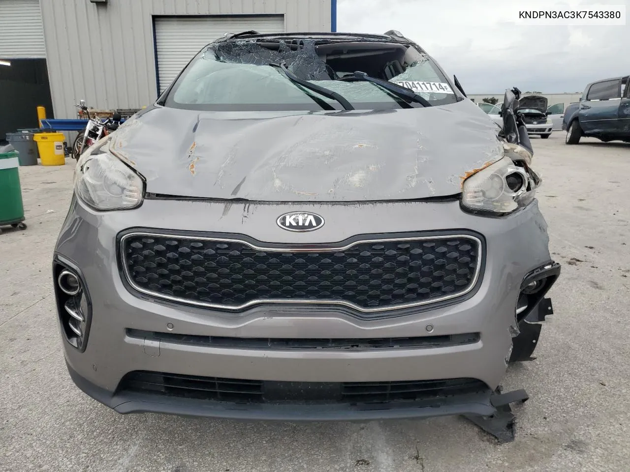 2019 Kia Sportage Ex VIN: KNDPN3AC3K7543380 Lot: 70411714