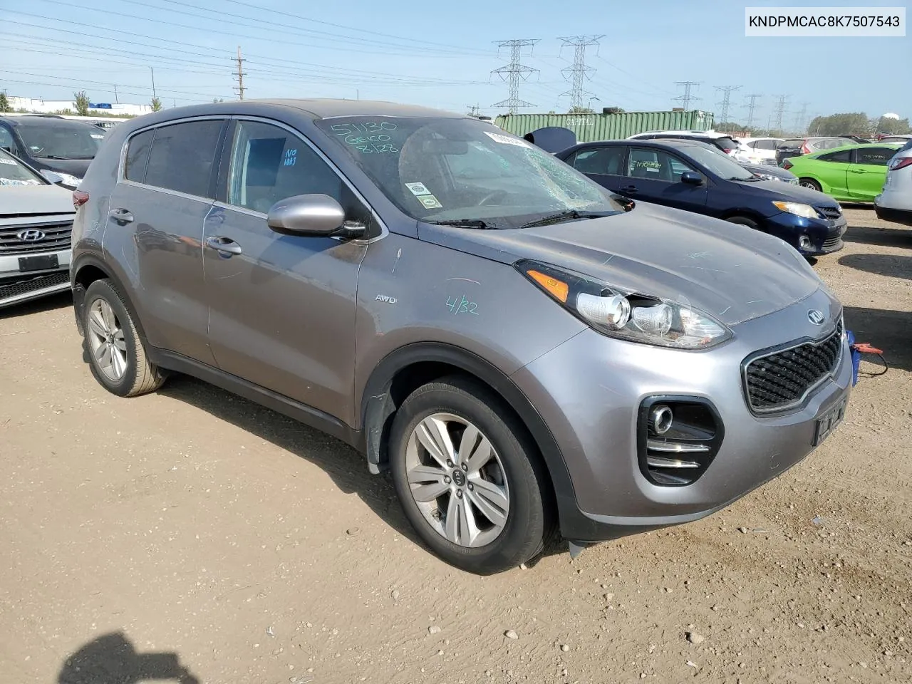 2019 Kia Sportage Lx VIN: KNDPMCAC8K7507543 Lot: 70666644