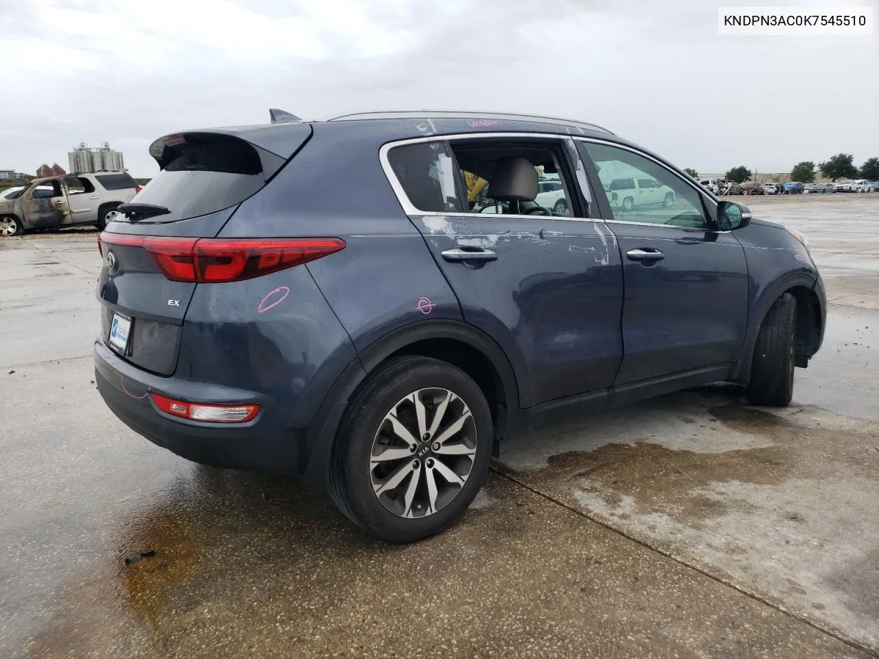 2019 Kia Sportage Ex VIN: KNDPN3AC0K7545510 Lot: 70871394