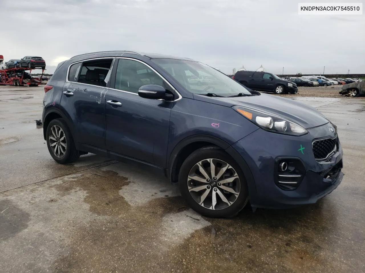 2019 Kia Sportage Ex VIN: KNDPN3AC0K7545510 Lot: 70871394