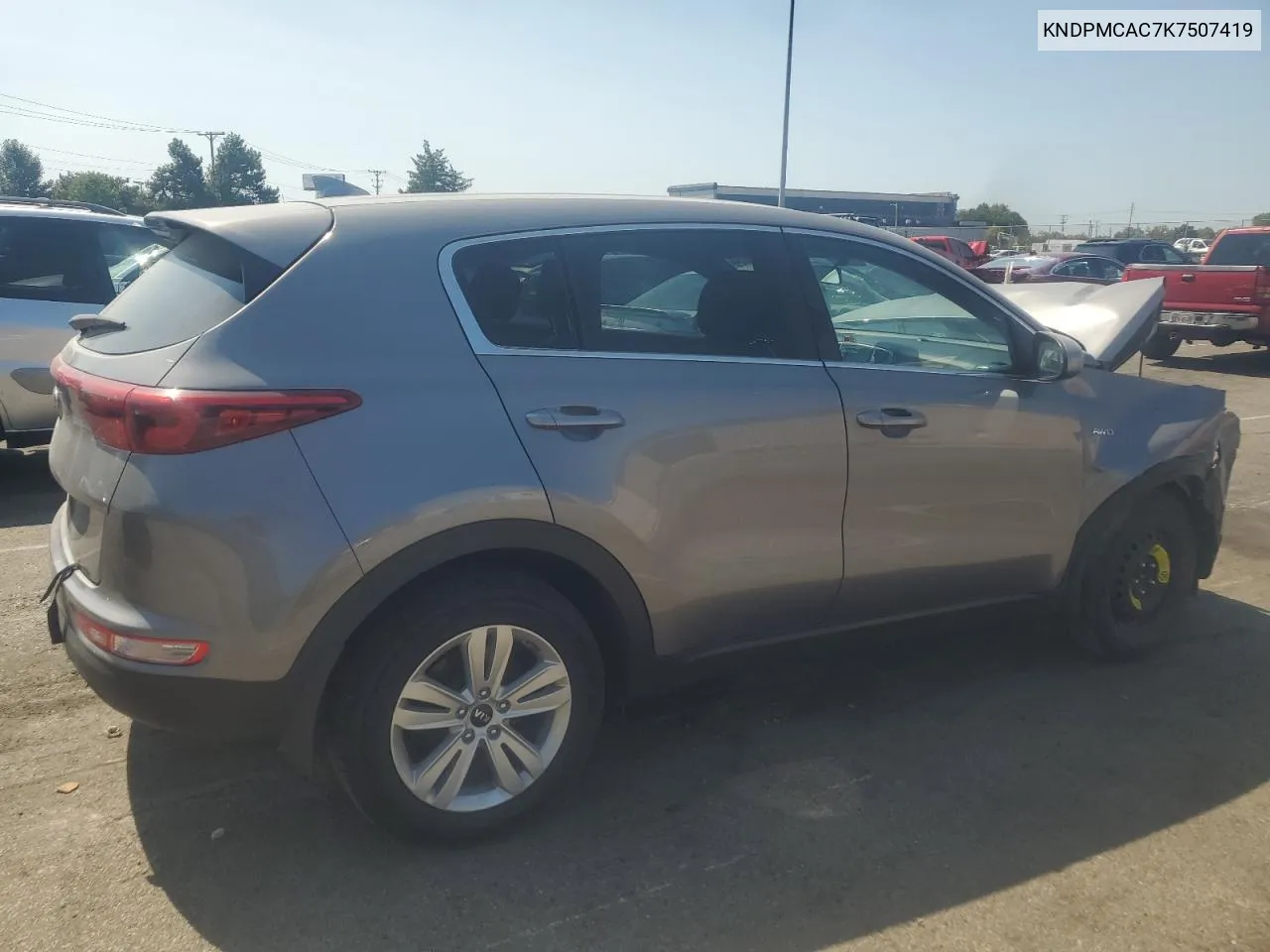 2019 Kia Sportage Lx VIN: KNDPMCAC7K7507419 Lot: 71045234