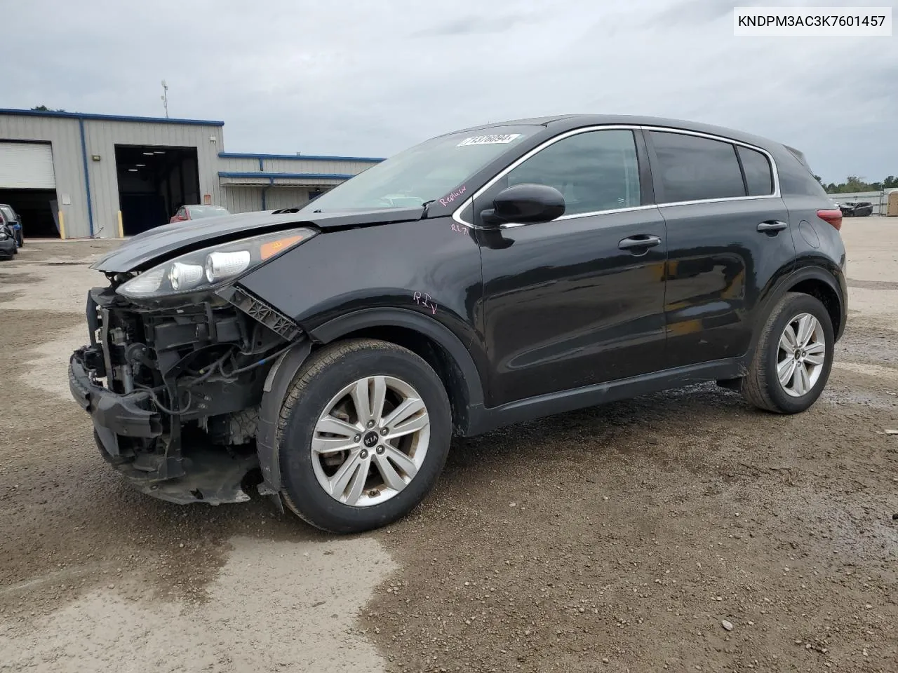 2019 Kia Sportage Lx VIN: KNDPM3AC3K7601457 Lot: 71376094