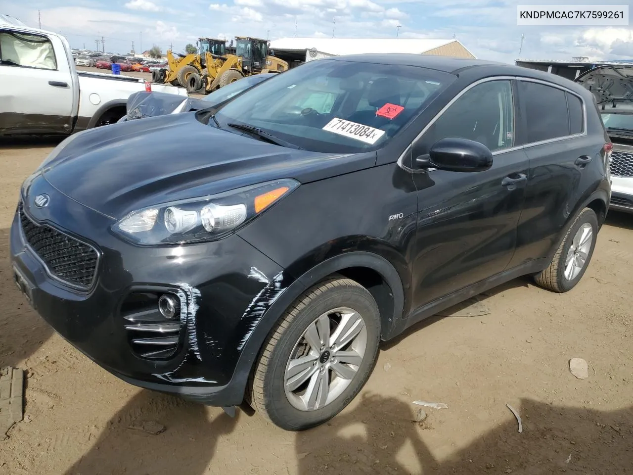 2019 Kia Sportage Lx VIN: KNDPMCAC7K7599261 Lot: 71413084