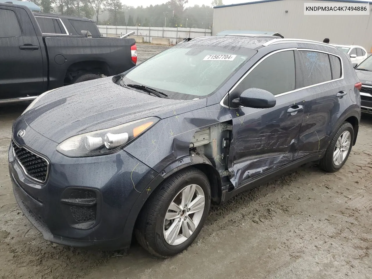 2019 Kia Sportage Lx VIN: KNDPM3AC4K7494886 Lot: 71567704