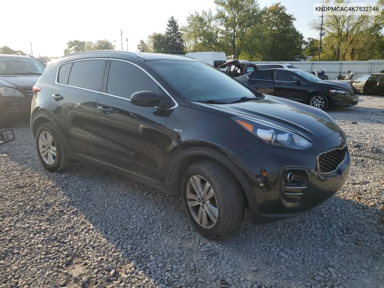 2019 Kia Sportage Lx VIN: KNDPMCAC4K7532746 Lot: 71763224