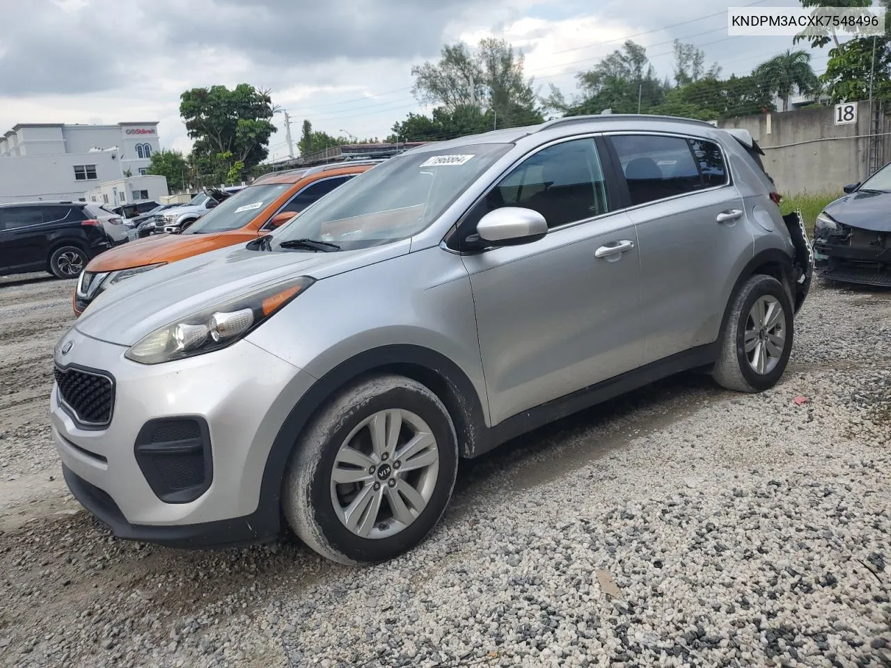 2019 Kia Sportage Lx VIN: KNDPM3ACXK7548496 Lot: 71968864