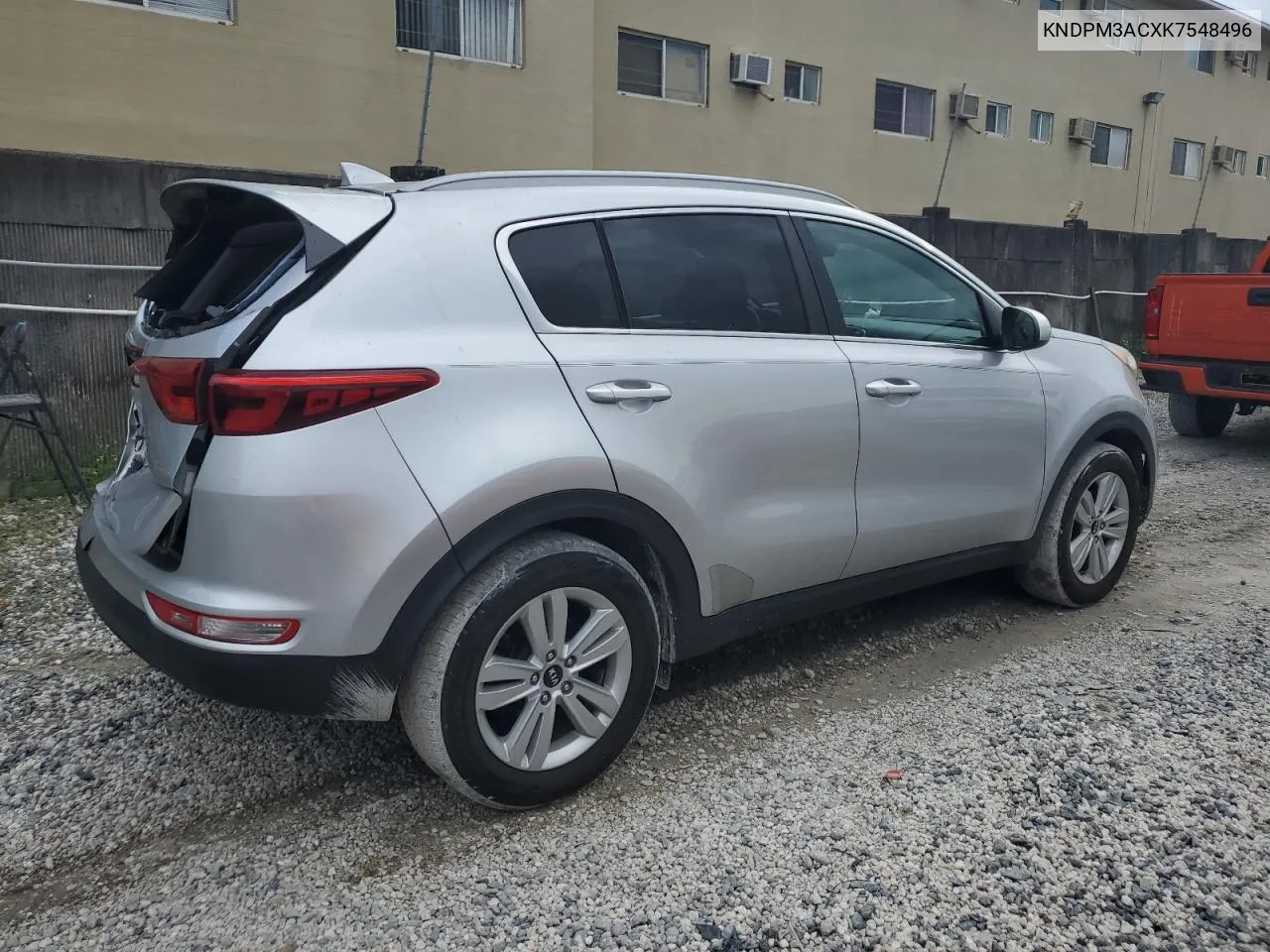 2019 Kia Sportage Lx VIN: KNDPM3ACXK7548496 Lot: 71968864