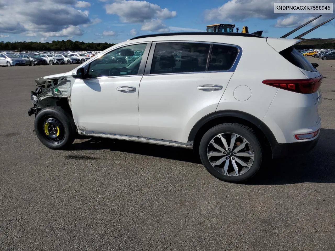 2019 Kia Sportage Ex VIN: KNDPNCACXK7588946 Lot: 72380884