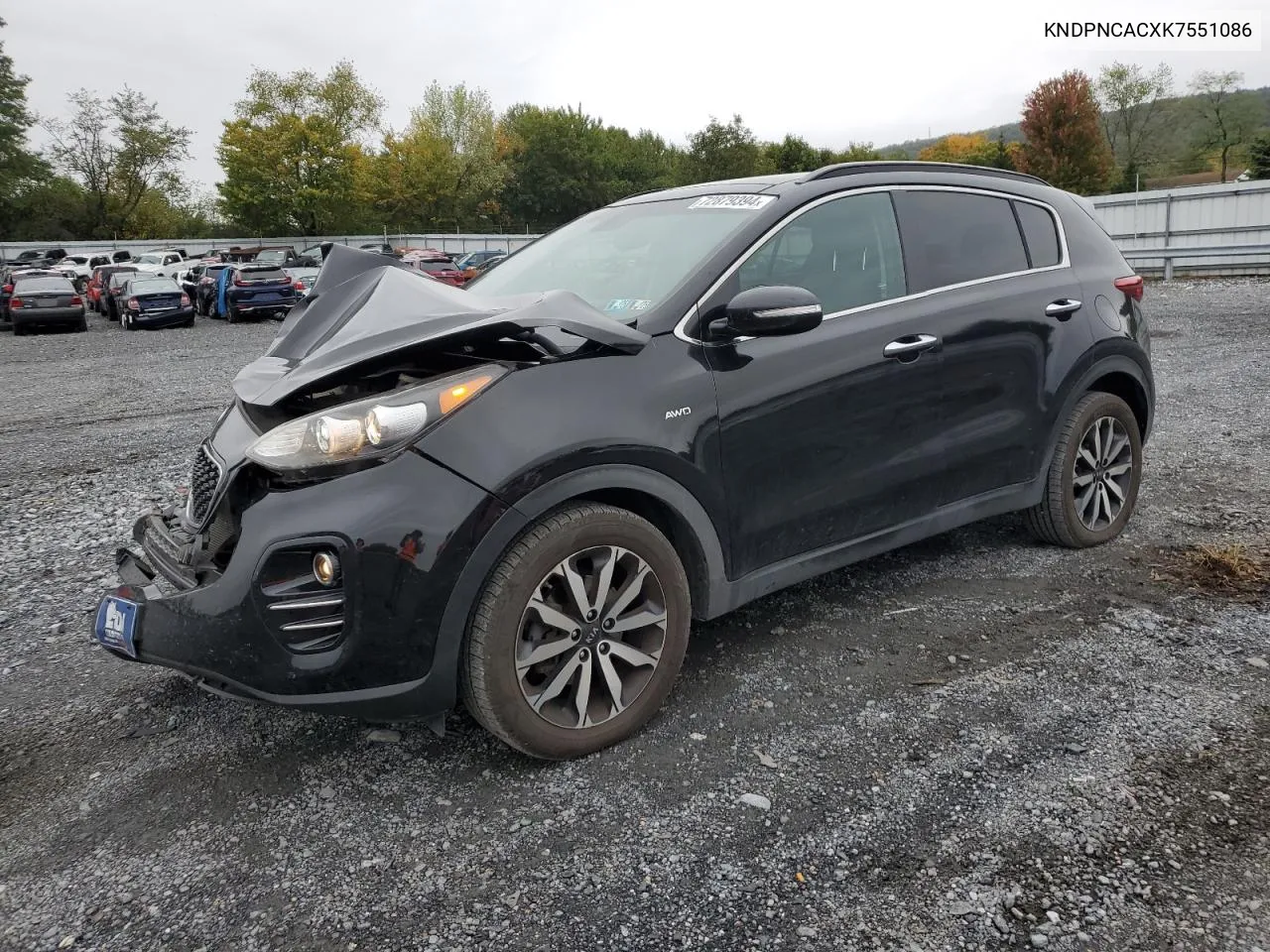 KNDPNCACXK7551086 2019 Kia Sportage Ex