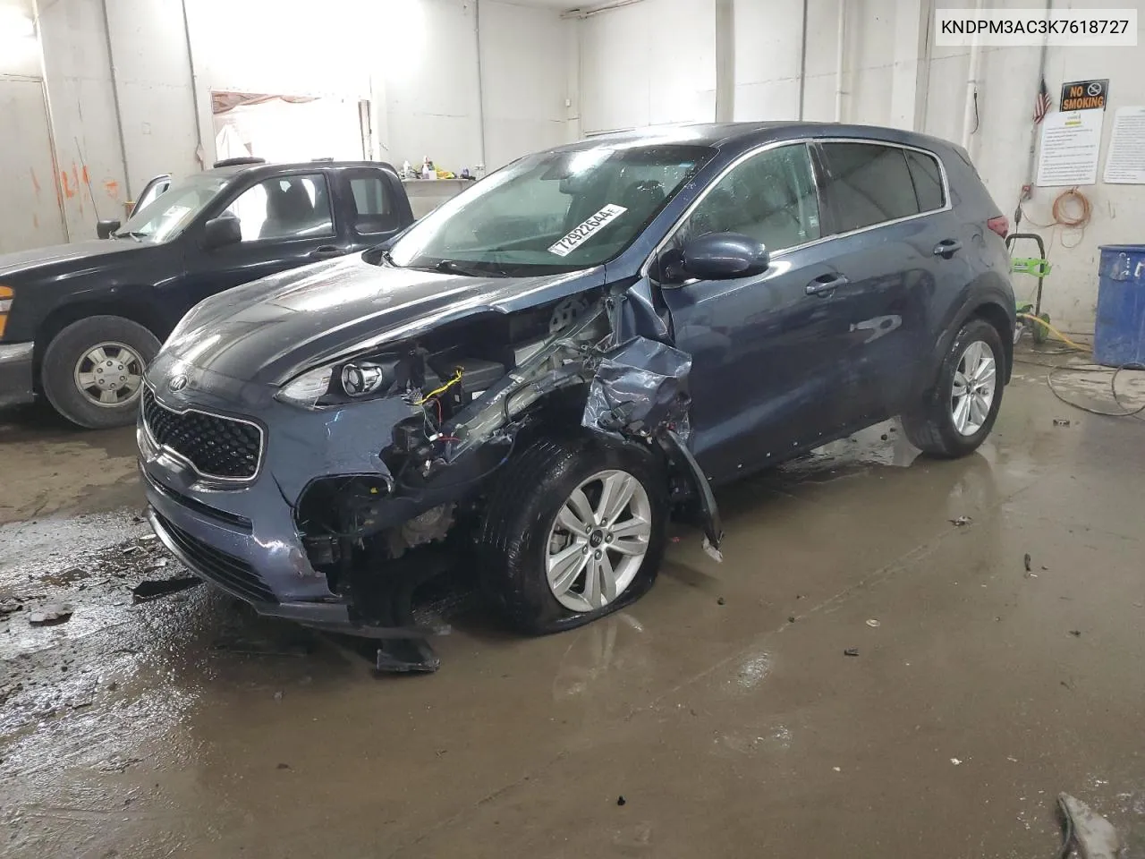 2019 Kia Sportage Lx VIN: KNDPM3AC3K7618727 Lot: 72922644