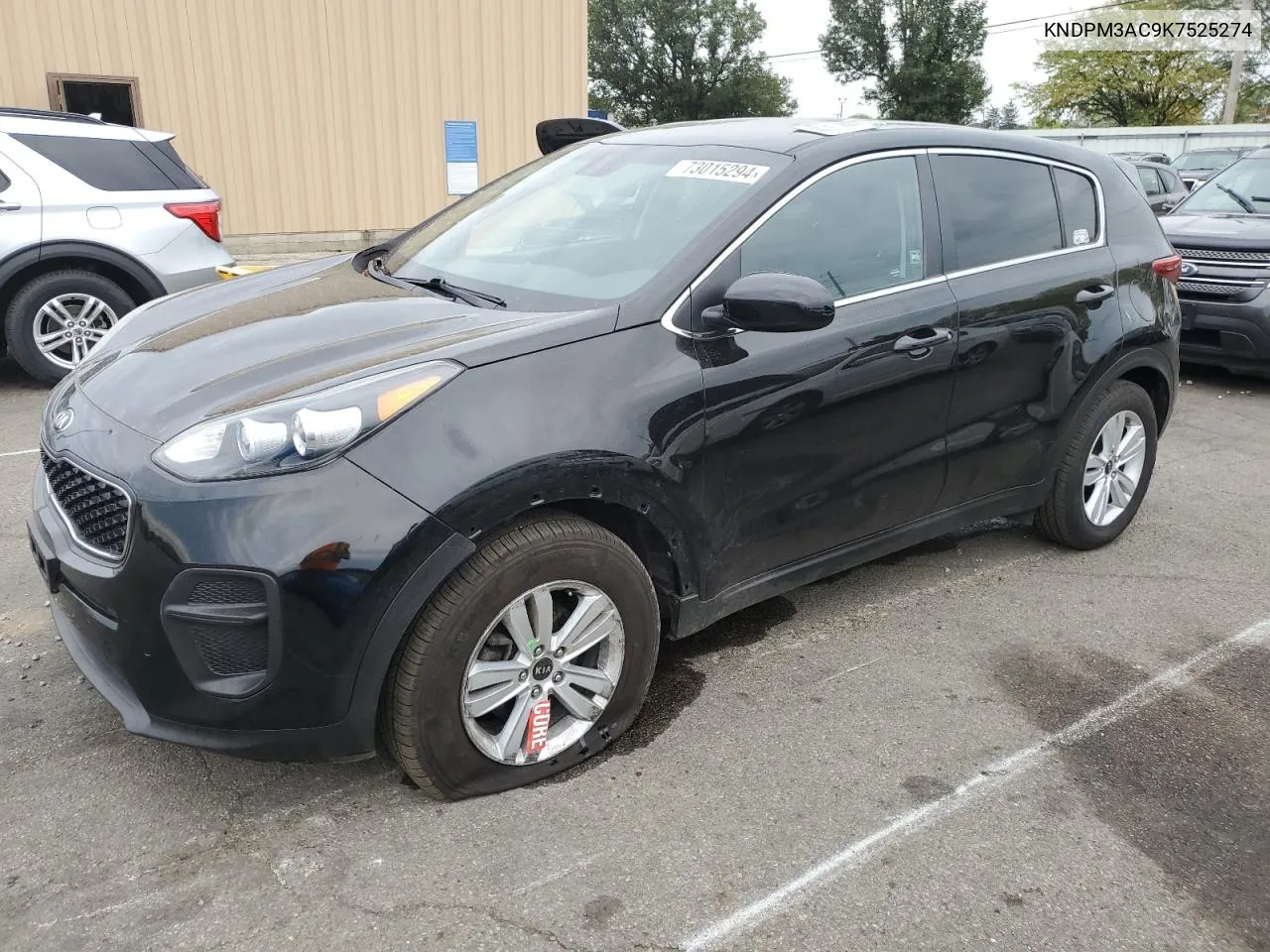 2019 Kia Sportage Lx VIN: KNDPM3AC9K7525274 Lot: 73015294