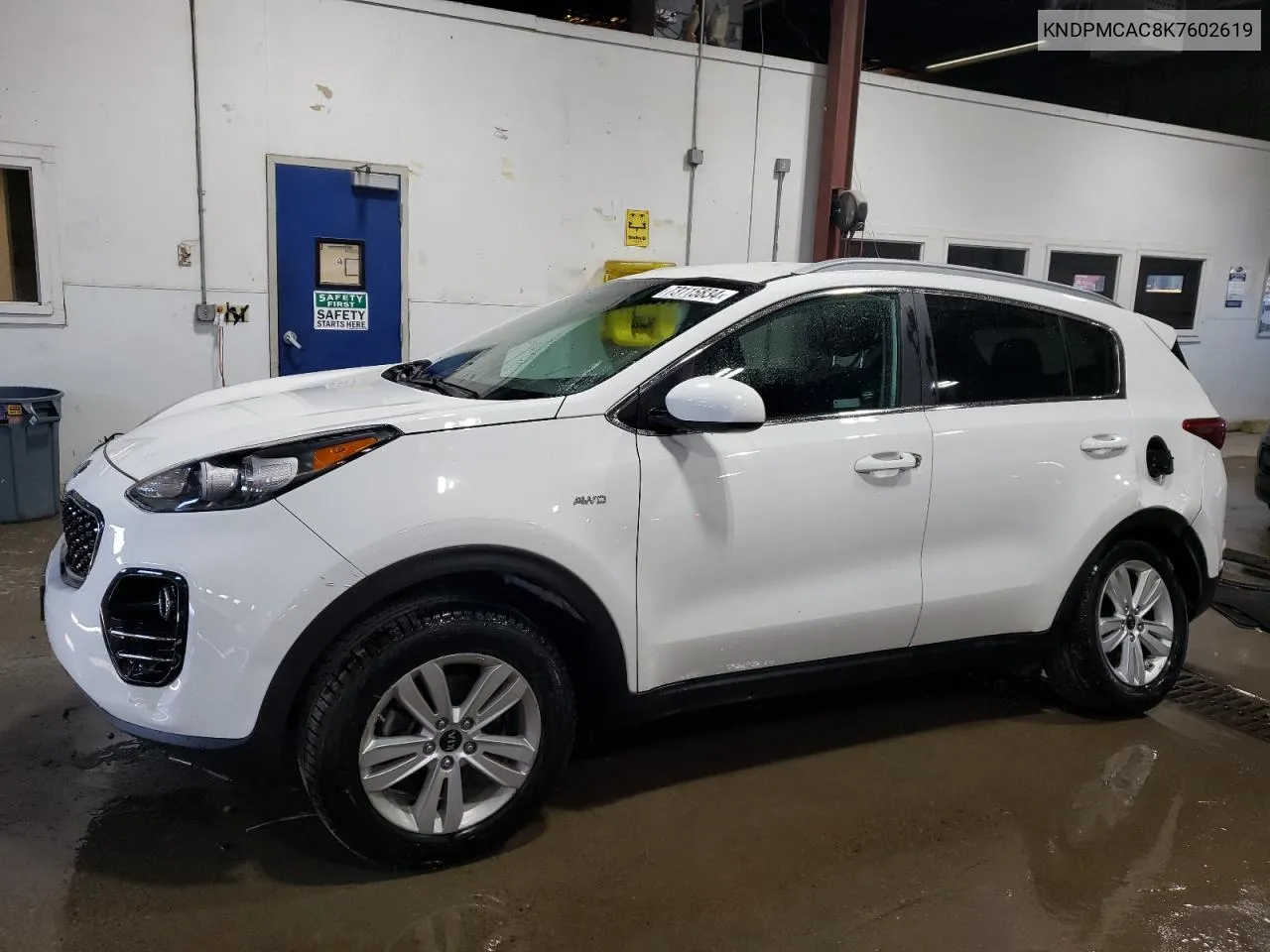 2019 Kia Sportage Lx VIN: KNDPMCAC8K7602619 Lot: 73115834