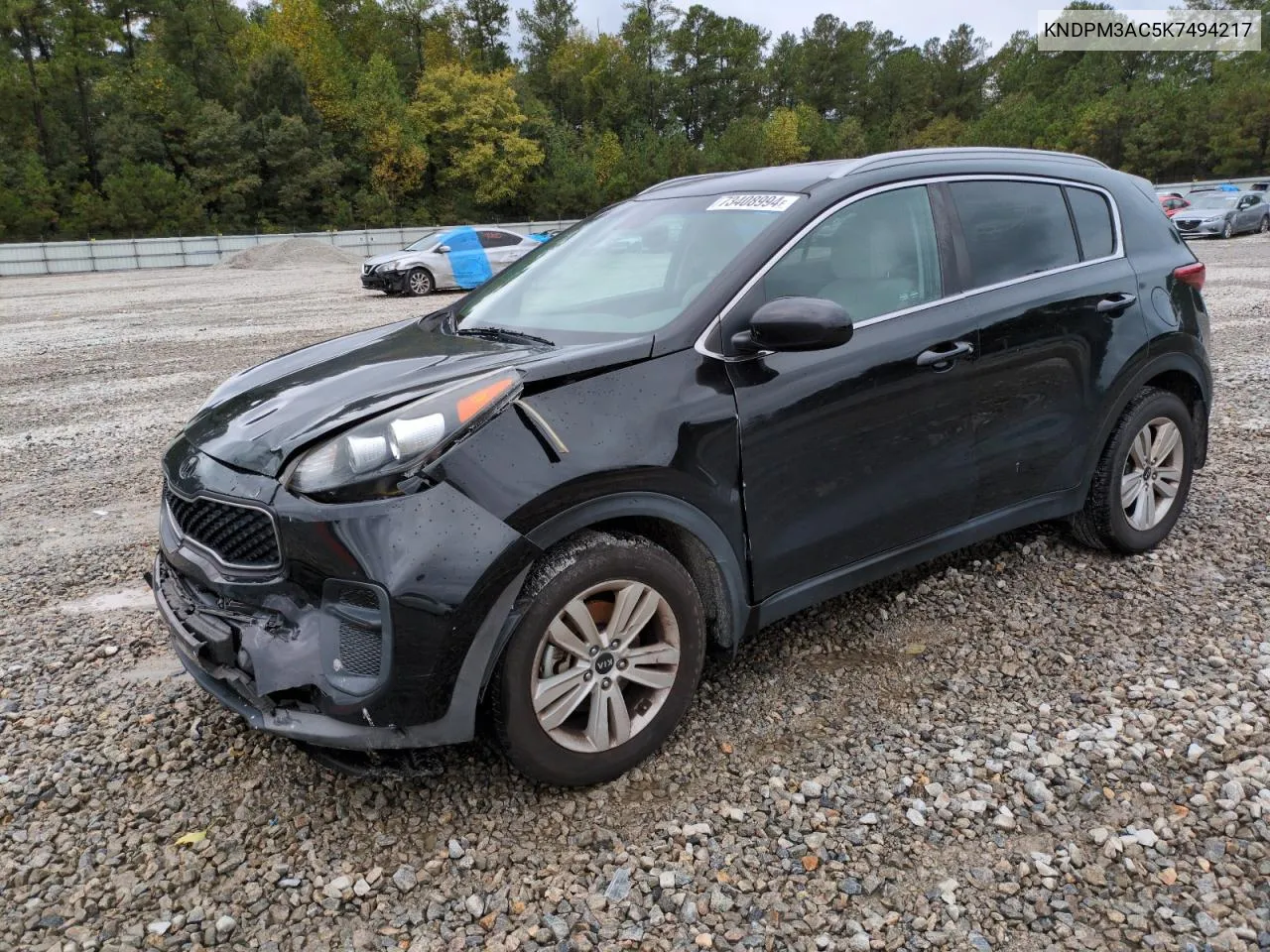 2019 Kia Sportage Lx VIN: KNDPM3AC5K7494217 Lot: 73408994