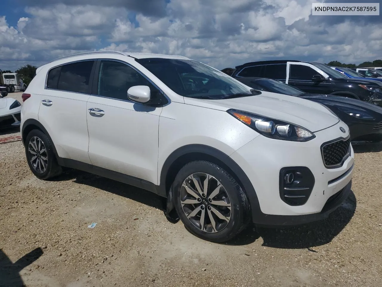 2019 Kia Sportage Ex VIN: KNDPN3AC2K7587595 Lot: 73716814