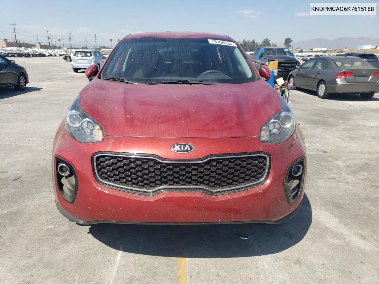 2019 Kia Sportage Lx VIN: KNDPMCAC6K7615188 Lot: 73769954