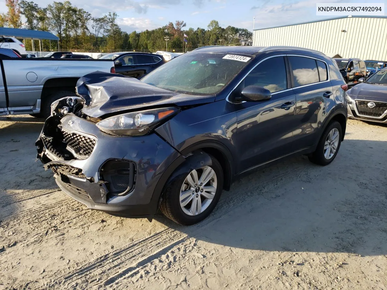 2019 Kia Sportage Lx VIN: KNDPM3AC5K7492094 Lot: 73974124