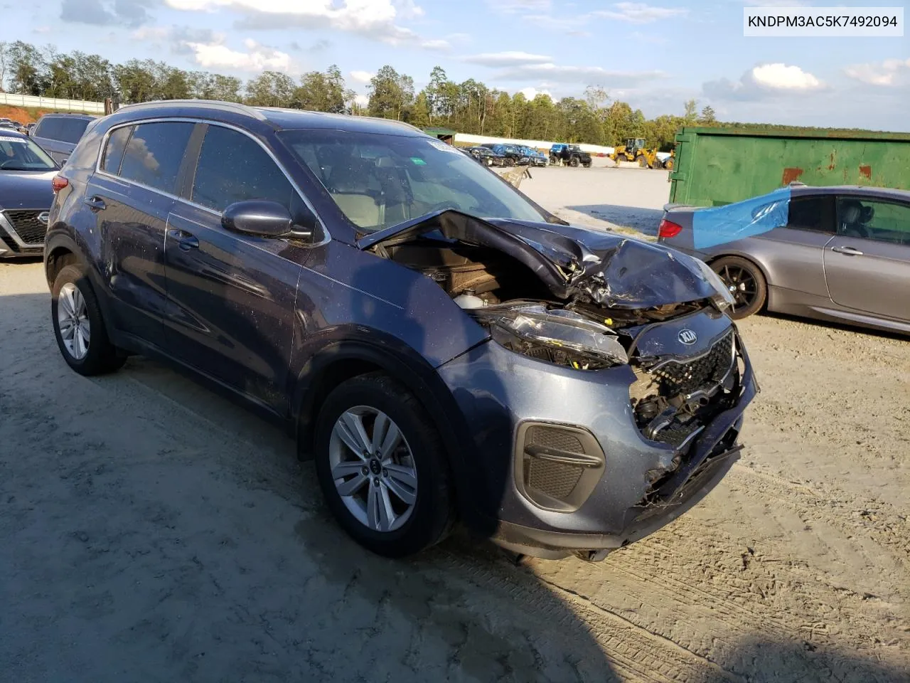 2019 Kia Sportage Lx VIN: KNDPM3AC5K7492094 Lot: 73974124