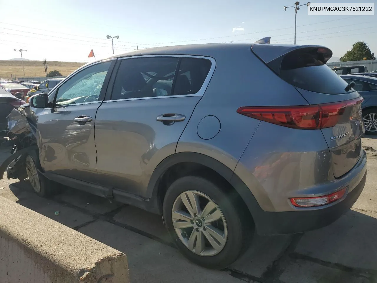 2019 Kia Sportage Lx VIN: KNDPMCAC3K7521222 Lot: 74135064