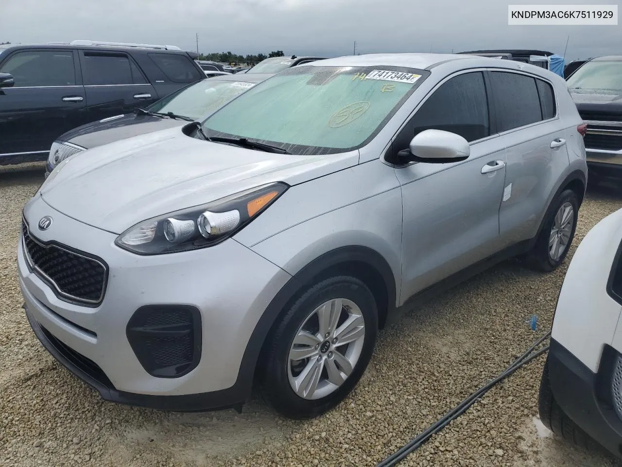 2019 Kia Sportage Lx VIN: KNDPM3AC6K7511929 Lot: 74173464