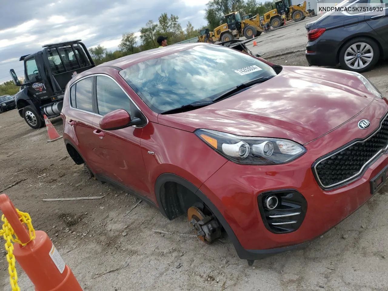 2019 Kia Sportage Lx VIN: KNDPMCAC5K7516930 Lot: 74263004