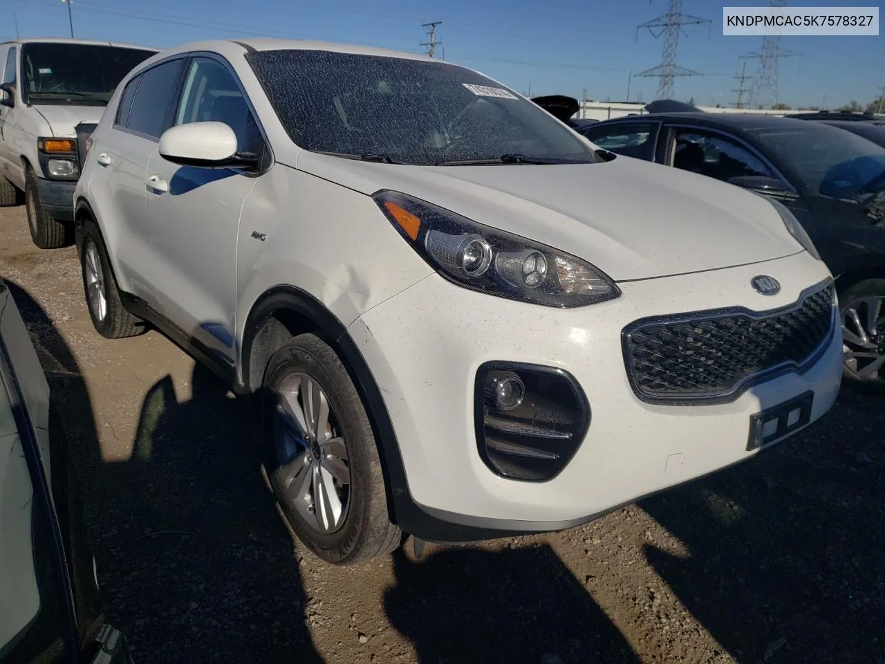 2019 Kia Sportage Lx VIN: KNDPMCAC5K7578327 Lot: 74310574