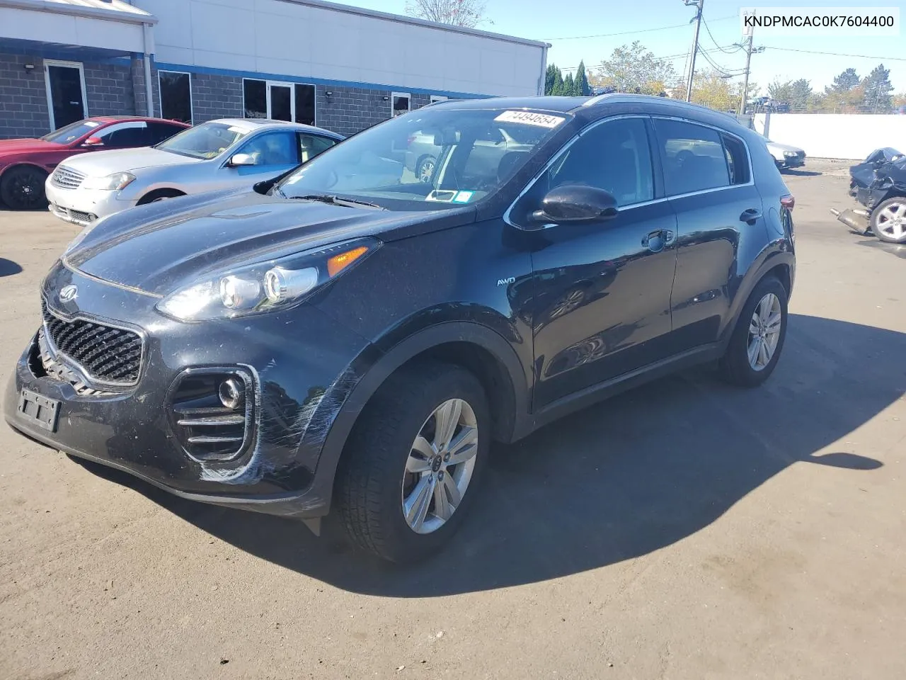 2019 Kia Sportage Lx VIN: KNDPMCAC0K7604400 Lot: 74494654