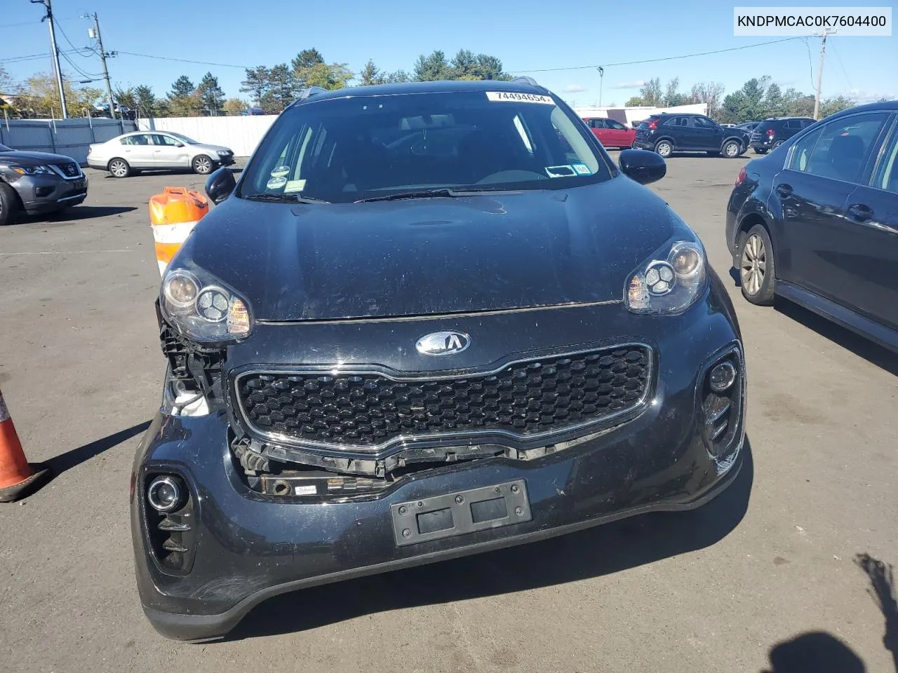 2019 Kia Sportage Lx VIN: KNDPMCAC0K7604400 Lot: 74494654