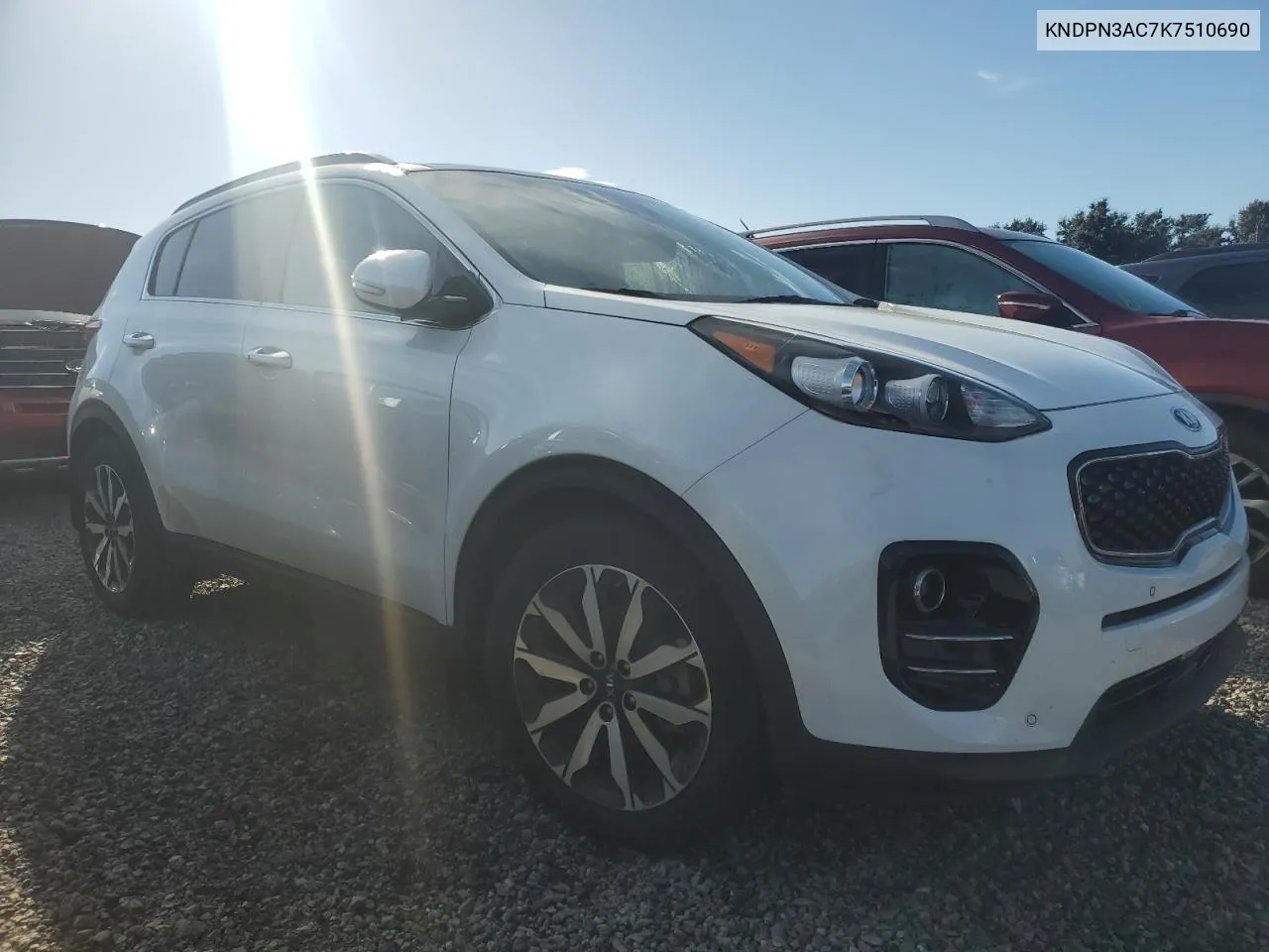 2019 Kia Sportage Ex VIN: KNDPN3AC7K7510690 Lot: 74575474