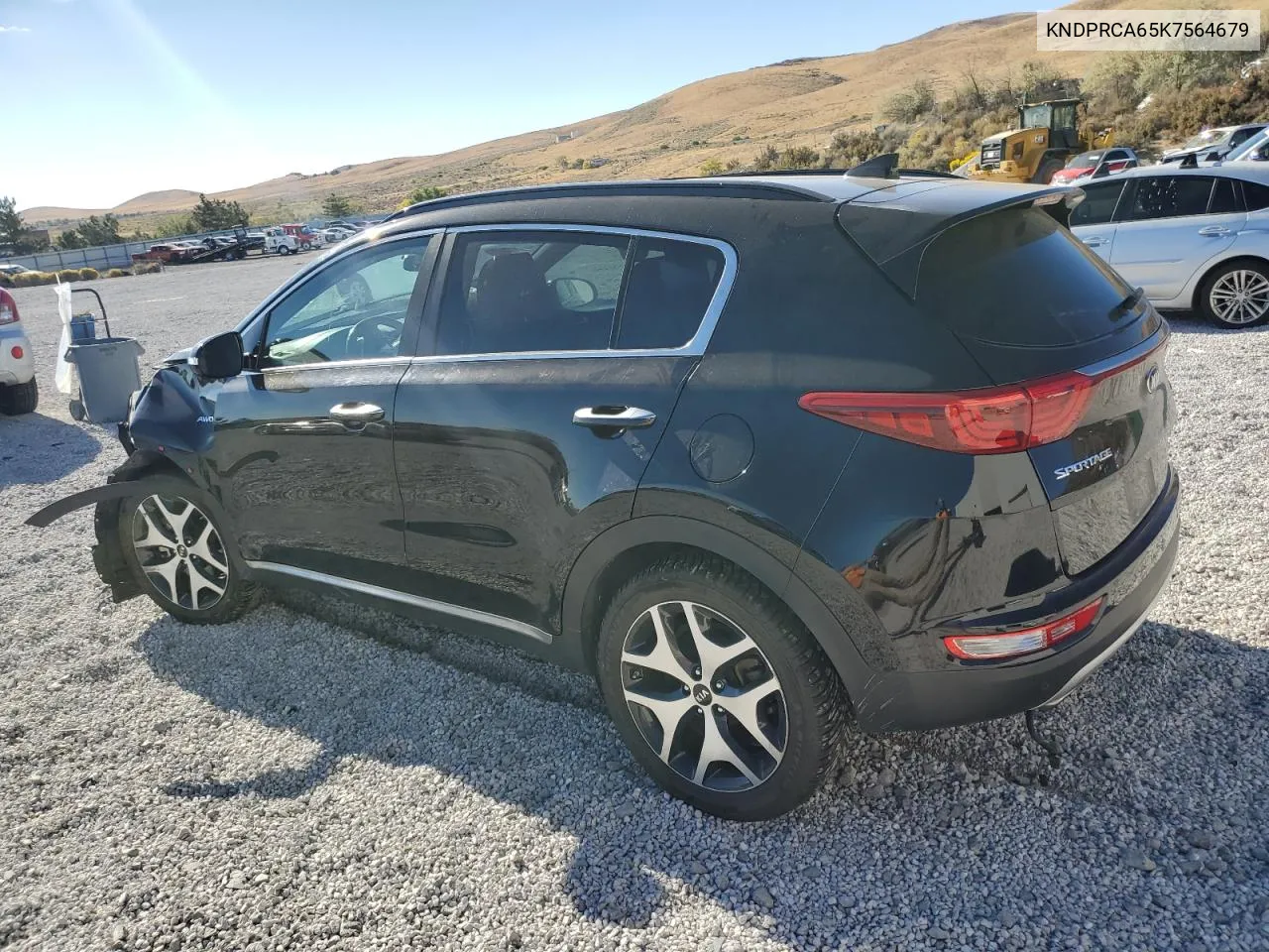 2019 Kia Sportage Sx VIN: KNDPRCA65K7564679 Lot: 74629994