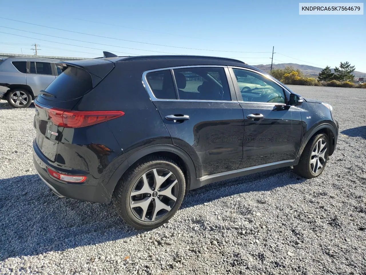 2019 Kia Sportage Sx VIN: KNDPRCA65K7564679 Lot: 74629994