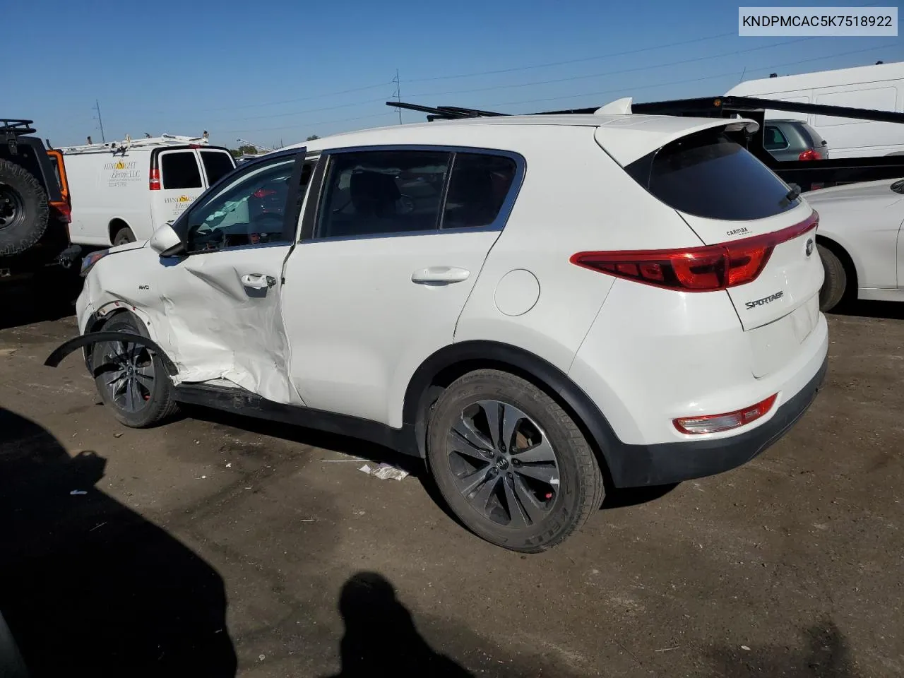 KNDPMCAC5K7518922 2019 Kia Sportage Lx