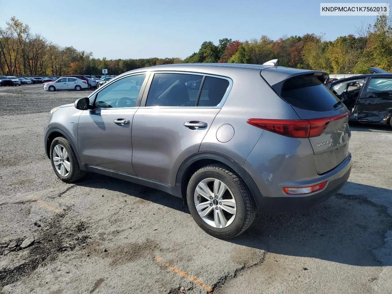 2019 Kia Sportage Lx VIN: KNDPMCAC1K7562013 Lot: 74828514